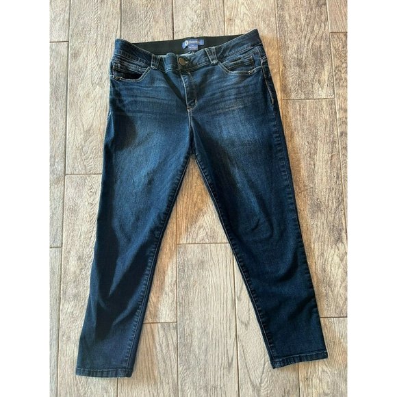 Democracy Denim - Democracy Jeans Plus size 14 Ab Solution dark wash denim Skinny Denim Slimming